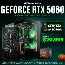 PCRA758 - Equipo AMD Ryzen 5 7600 + 32GB (2x16GB) + GeForce RTX 5060