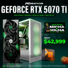 PCRA761 - Equipo AMD Ryzen 7 7800X3D + 32GB (2x16GB) + GeForce RTX 5070 Ti
