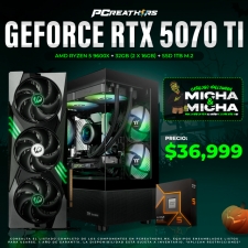 PCRA762 - Equipo AMD Ryzen 5 9600X + 32GB (2x16GB) + GeForce RTX 5070 Ti
