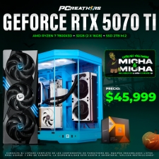 PCRA763 - Equipo AMD Ryzen 7 7800X3D + 32GB (2x16GB) + GeForce RTX 5070 Ti
