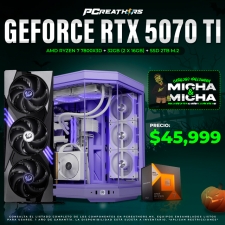 PCRA764 - Equipo AMD Ryzen 7 7800X3D + 32GB (2x16GB) + GeForce RTX 5070 Ti