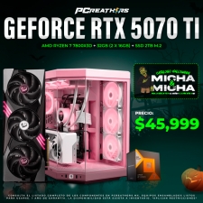 PCRA765 - Equipo AMD Ryzen 7 7800X3D + 32GB (2x16GB) + GeForce RTX 5070 Ti