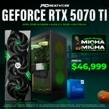 PCRA768 - Equipo Intel Core i9-14900K + 64GB (2 x 32GB) + GeForce RTX 5070 Ti