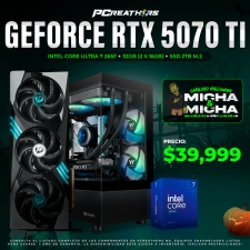 PCRA779 - Equipo Intel Core Ultra 7 265F + 32GB (2x16GB) + GeForce RTX 5070 Ti