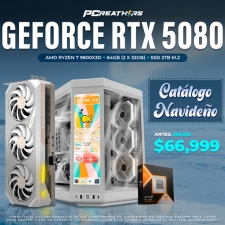 PCRA814 - EQUIPO AMD Ryzen 7 9800X3D + 64GB (2 x 32GB) + GeForce RTX 5080