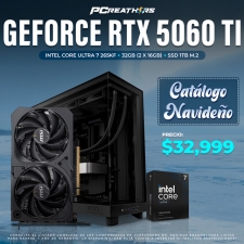 PCRA834 - Equipo Intel Core Ultra 7 265KF + 32GB - 2 x 16GB + GeForce RTX 5060 Ti