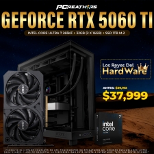 PCRA898 - Equipo Intel Core Ultra 7 265KF + 32GB - 2 x 16GB + GeForce RTX 5060 Ti