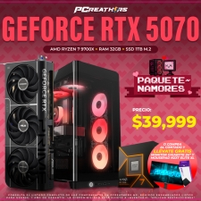 PCRA917 - Equipo AMD Ryzen 7 9700X + 32GB RAM + GeForce RTX 5070