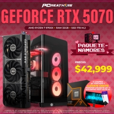 PCRA917 - Equipo AMD Ryzen 7 9700X + 32GB RAM + GeForce RTX 5070