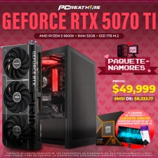 PCRA919 - Equipo AMD Ryzen 5 9600X + 32GB RAM + GeForce RTX 5070 Ti