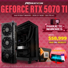 PCRA922 - Equipo AMD Ryzen 7 9800X3D + 32GB (2 x 16GB) + GeForce RTX 5070 Ti