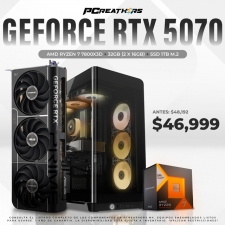PCRA961 - Equipo AMD Ryzen 7 7800X3D + 32GB (2 x 16GB) + GeForce RTX 5070