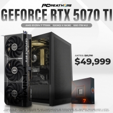 PCRA962 - Equipo AMD Ryzen 7 7700X + 32GB (2 x 16GB) + GeForce RTX 5070 Ti