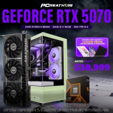 PCRA977 - Equipo AMD Ryzen 5 9600X + 32GB (2x16GB) + Geforce RTX 5070