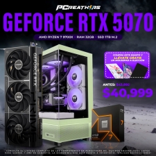 PCRA977 - Equipo AMD Ryzen 7 9700X + RAM 32GB + Geforce RTX 5070