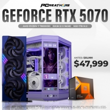 PCRA983 - Equipo AMD Ryzen 7 7800X3D + 32GB - 2 x 16GB + GeForce RTX&trade; 5070