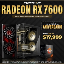 PCRA988 - Equipo AMD Ryzen 5 5500 + 32GB (2 X 16GB) + Radeon RX 7600