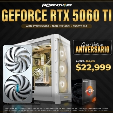 PCRA990 - Equipo AMD Ryzen 5 5500 + 32GB (2 X 16GB) + GeForce RTX 5060 Ti