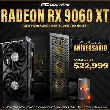 PCRA993 - Equipo AMD Ryzen 7 5700X + 32GB (2 X 16GB) + Radeon RX 9060 XT