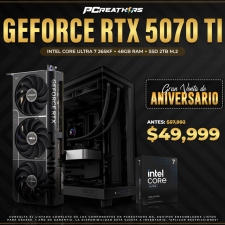 PCRA999 - Equipo Intel Core Ultra 7 265KF + 48GB RAM + GeForce RTX 5070 Ti