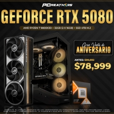 PCRB007 - Equipo AMD Ryzen 7 9800X3D + 32GB - 2 x 16GB + GeForce RTX 5080