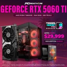 PCRB054 - EQUIPO AMD Ryzen 7 5800X3D + RAM 32GB + GeForce RTX 5060 Ti