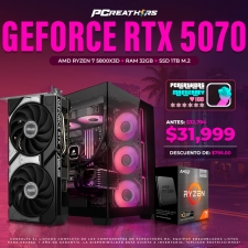PCRB055 - EQUIPO AMD Ryzen 7 5800X3D + RAM 32GB + GeForce RTX 5070