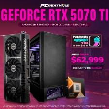 PCRB058 - EQUIPO AMD Ryzen 7 9850X3D + 48GB (2x24GB) + GeForce RTX 5070 Ti