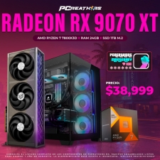 PCRB068 - EQUIPO AMD Ryzen 7 7800X3D + RAM 24GB + Radeon RX 9070 XT