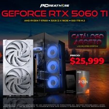 PCRB078 - Equipo AMD Ryzen 7 5700X + 32GB (2x16GB) + GeForce RTX 5060 Ti