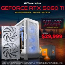 PCRB079 - Equipo AMD Ryzen 5 7600X3D + 24GB RAM + GeForce RTX 5060 Ti