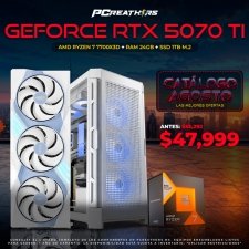 PCRB080 - Equipo AMD Ryzen 7 7700X3D + 24GB RAM + GeForce RTX 5070 Ti