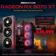 PCRB083 - Equipo AMD Ryzen 5 7600X3D + 24GB RAM + Radeon RX 9070 XT