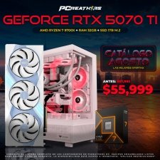 PCRB084 - Equipo AMD Ryzen 7 9700X + 32GB RAM + GeForce RTX 5070 Ti