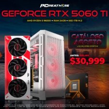 PCRB086 - Equipo AMD Ryzen 5 9600X + 24GB RAM + GeForce RTX 5060 Ti