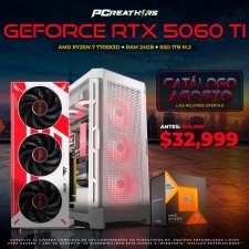 PCRB087 - Equipo AMD Ryzen 7 7700X3D + 24GB RAM + GeForce RTX 5060 Ti