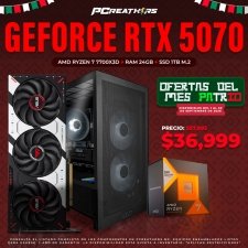 PCRB088 - Equipo AMD Ryzen 7 7700X3D + 24GB RAM + GeForce RTX 5070