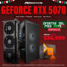 PCRB088 - Equipo AMD Ryzen 7 7700X3D + 24GB RAM + GeForce RTX 5070