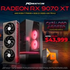 PCRB099 - Equipo AMD Ryzen 7 7700X3D + 32GB (2x16GB) + Radeon RX 9070 XT