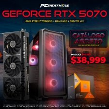 PCRB102 - Equipo AMD Ryzen 7 7800X3D + RAM 24GB + Geforce RTX 5070