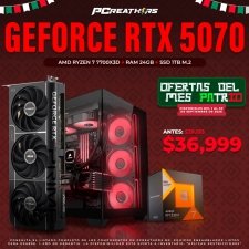 PCRB106 - Equipo AMD Ryzen 7 7700X3D + RAM 24GB + Geforce RTX 5070