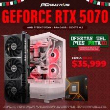 PCRB107 - Equipo AMD Ryzen 7 9700X + 24GB RAM DDR5 (1X24) + NVIDIA GEFORCE RTX 5070