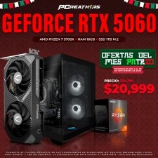 PCRB111 - Equipo AMD Ryzen 7 5700X + 16GB RAM + GeForce RTX 5060