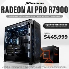 PCRB126 - EQUIPO AMD Ryzen Threadripper 9970X + 128GB (2x64GB) + Radeon AI PRO R7900 *SOBRE PEDIDO*