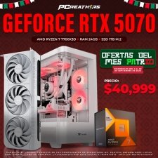 PCRB128 - EQUIPO AMD Ryzen 7 7700X3D + RAM 24GB + GeForce RTX 5070