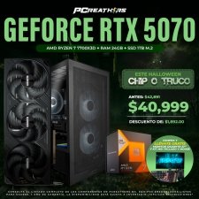 PCRB135 - Equipo AMD Ryzen 7 7700X3D + 24GB RAM + GeForce RTX 5070 