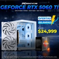 PCRB182 - EQUIPO AMD Ryzen 7 5700X + RAM 16GB + GeForce RTX 5060 Ti (OFERTAS REL&Aacute;MPAGO)