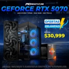 PCRB184 - EQUIPO AMD Ryzen 7 5700X + RAM 16GB + GeForce RTX 5070 (OFERTAS REL&Aacute;MPAGO)