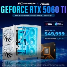 PCRB187 - Powered by Asus AGENT COMPUTER EQUIPO AMD Ryzen 5 9600X + 32GB (2x16GB) + GeForce RTX 5060 Ti
