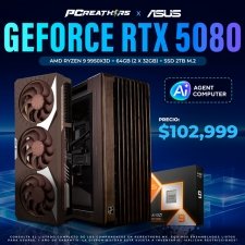 PCRB190 - EQUIPO AMD Ryzen 9 9950X3D + 64GB (2x32GB) + GEFORCE RTX 5080 (Powered by Asus AGENT COMPUTER)